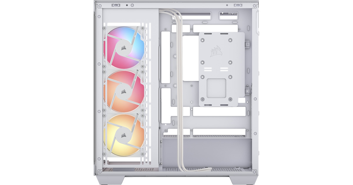 Corsair3500X RS-R ARGB midi tower behuizing  (Wit | 2x USB-A | 1x USB-C | RGB | Tempered Glass)