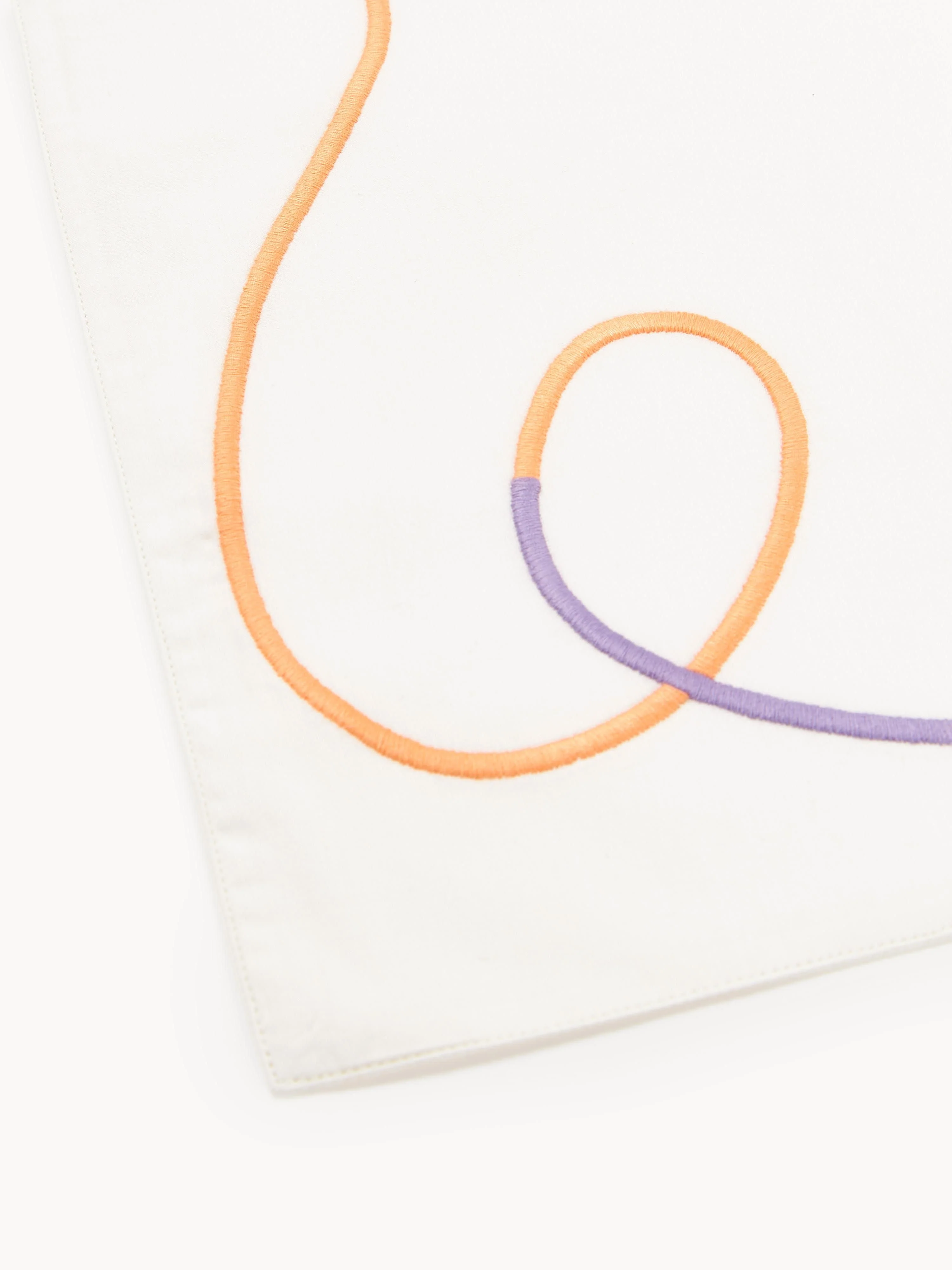 Placemats Sue met abstracte borduurwerk, 2 stuks