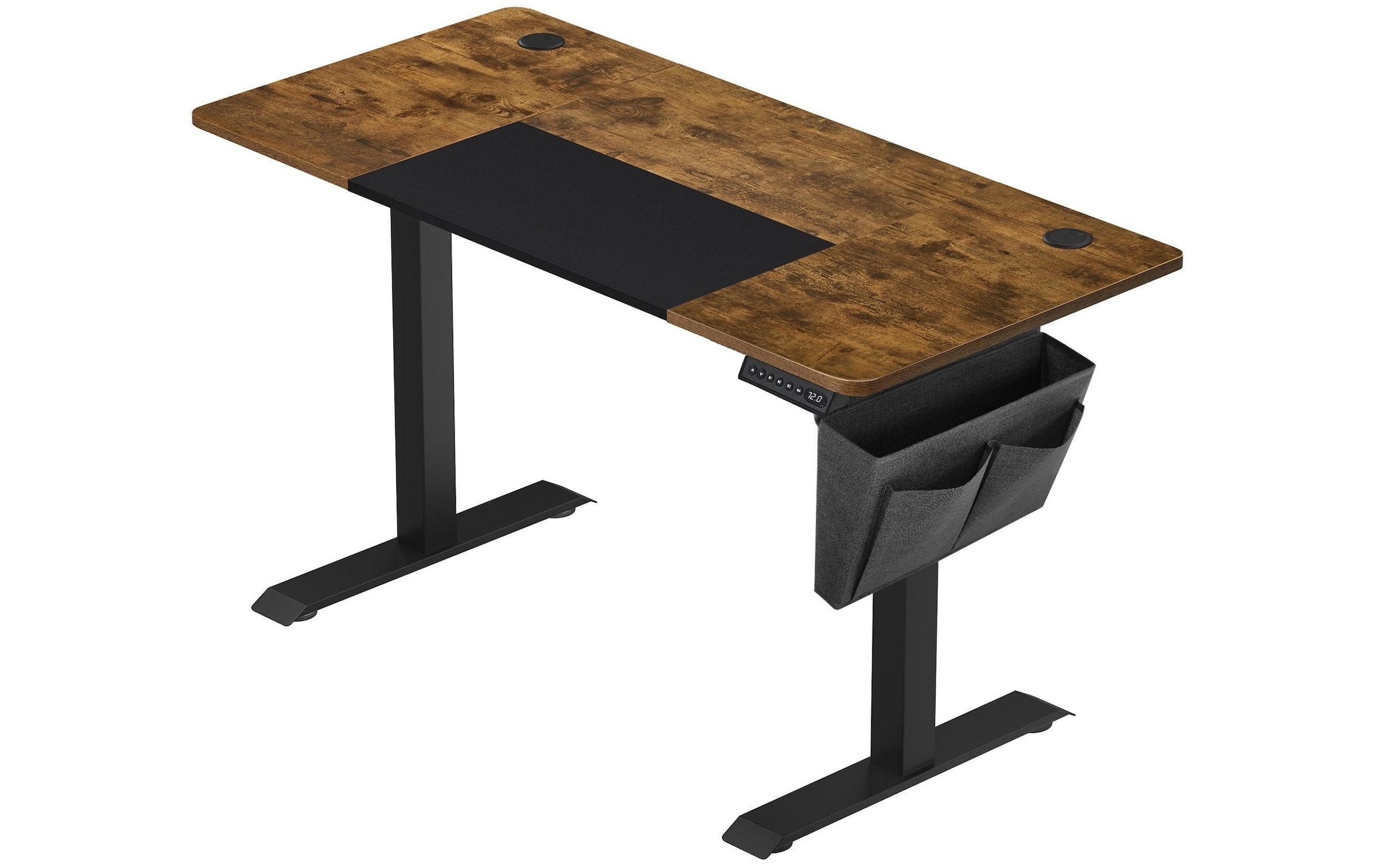 SONGMICS Tischgestell »mit Platte 120 x 60 cm, Vintagebraun-Schwarz«
