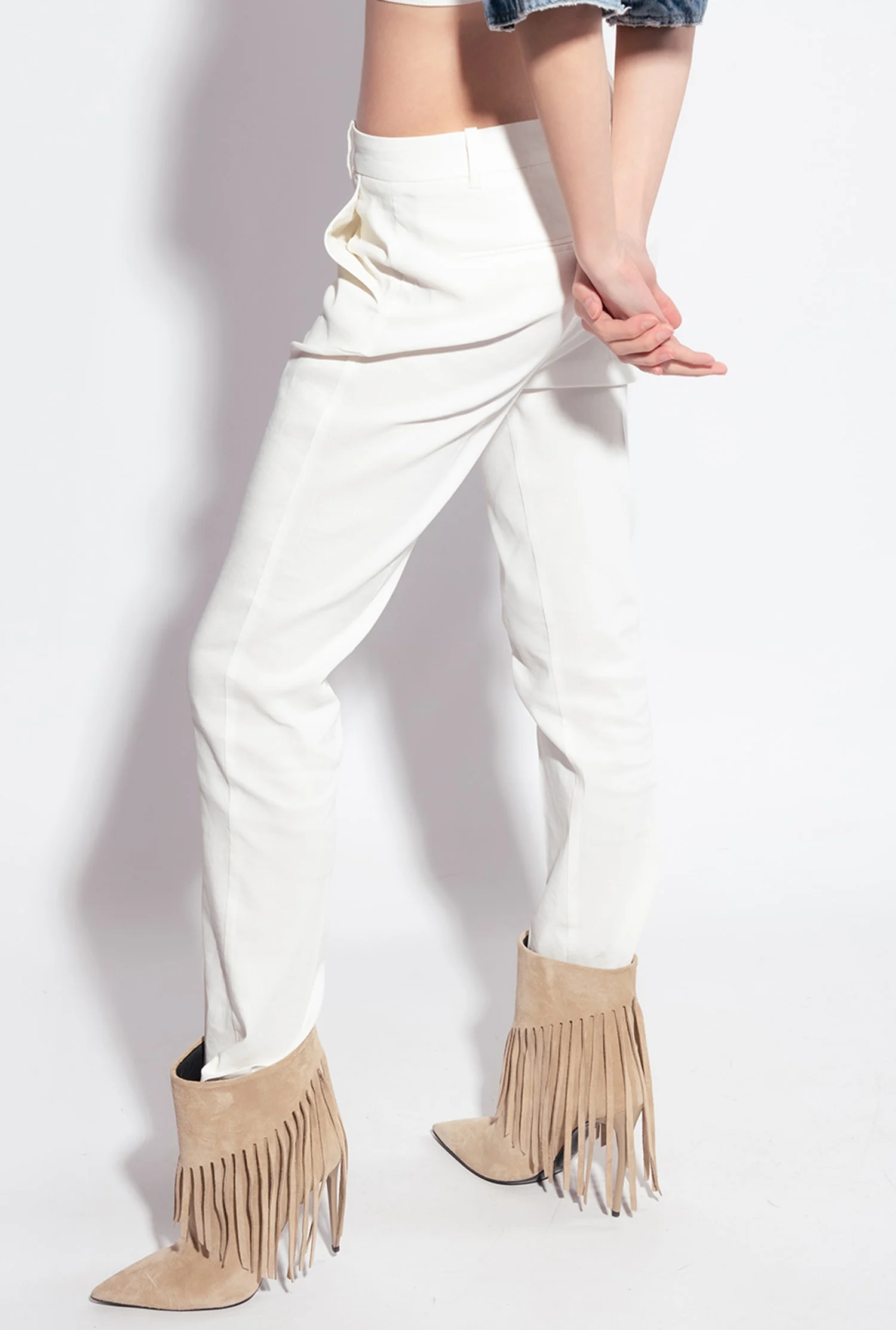 Pantalon cigarette | Blanc