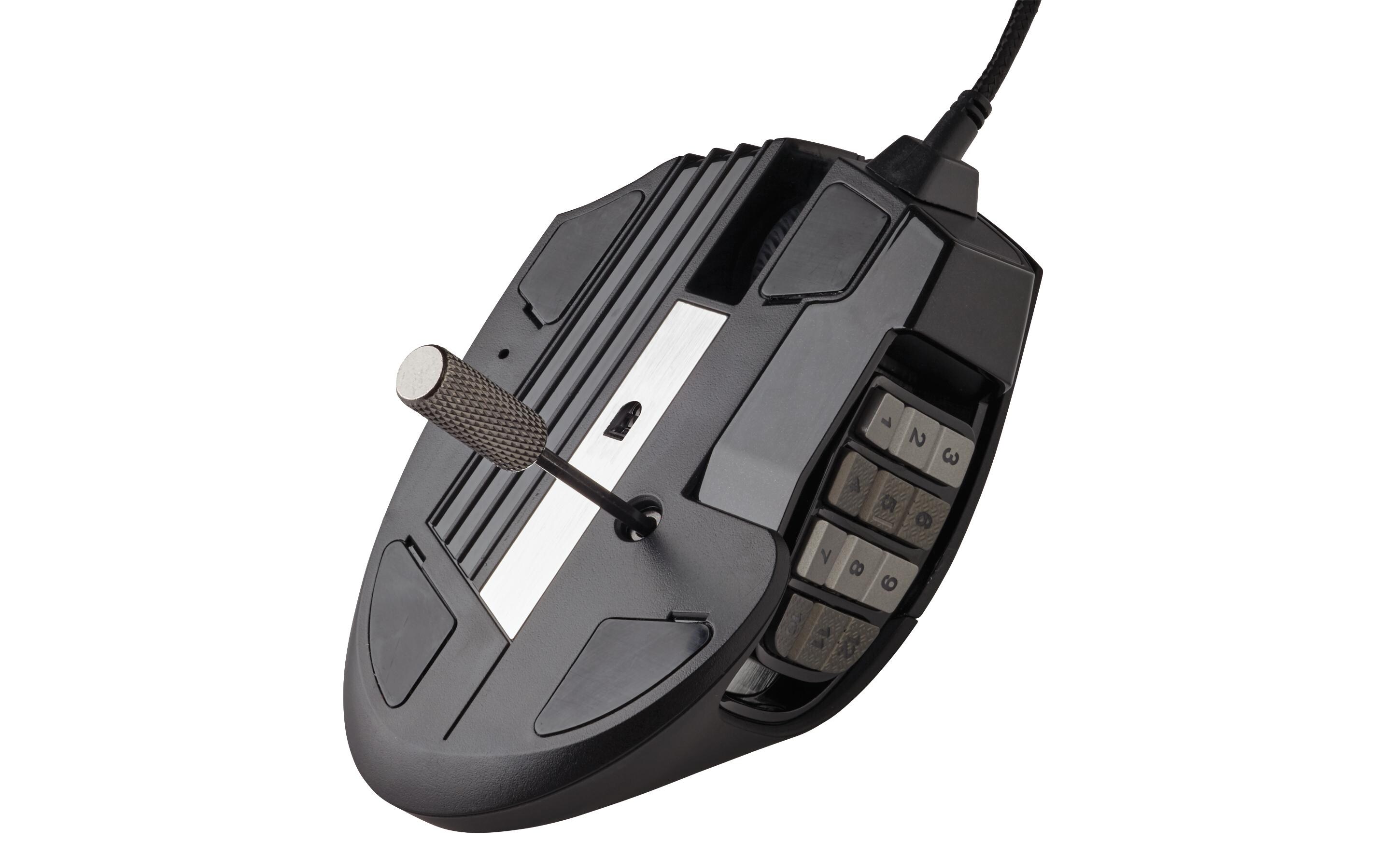 Gaming-Maus Scimitar RGB Elite iCUE schwarzMOBA/MMO Gaming Maus