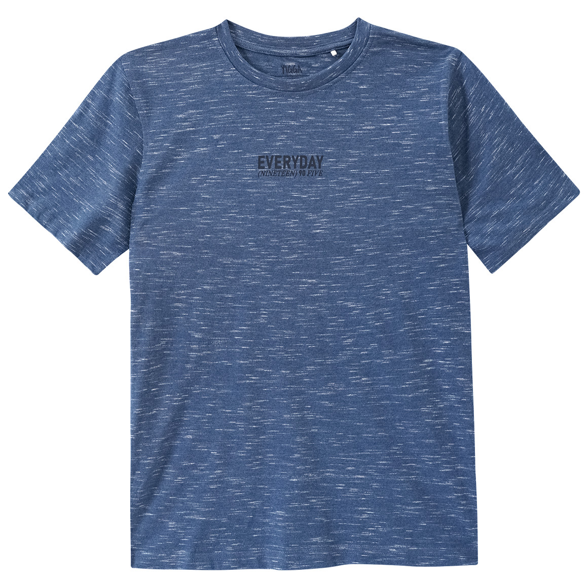 Yigga Jungen T-Shirt mi Rücken-Print dunkelblau