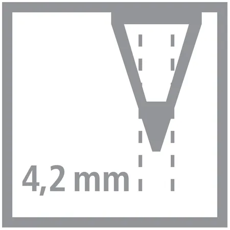 Ergonomischer Buntstift für Rechtshänder - STABILO EASYcolors - Einzelstift - karminrot dunkel