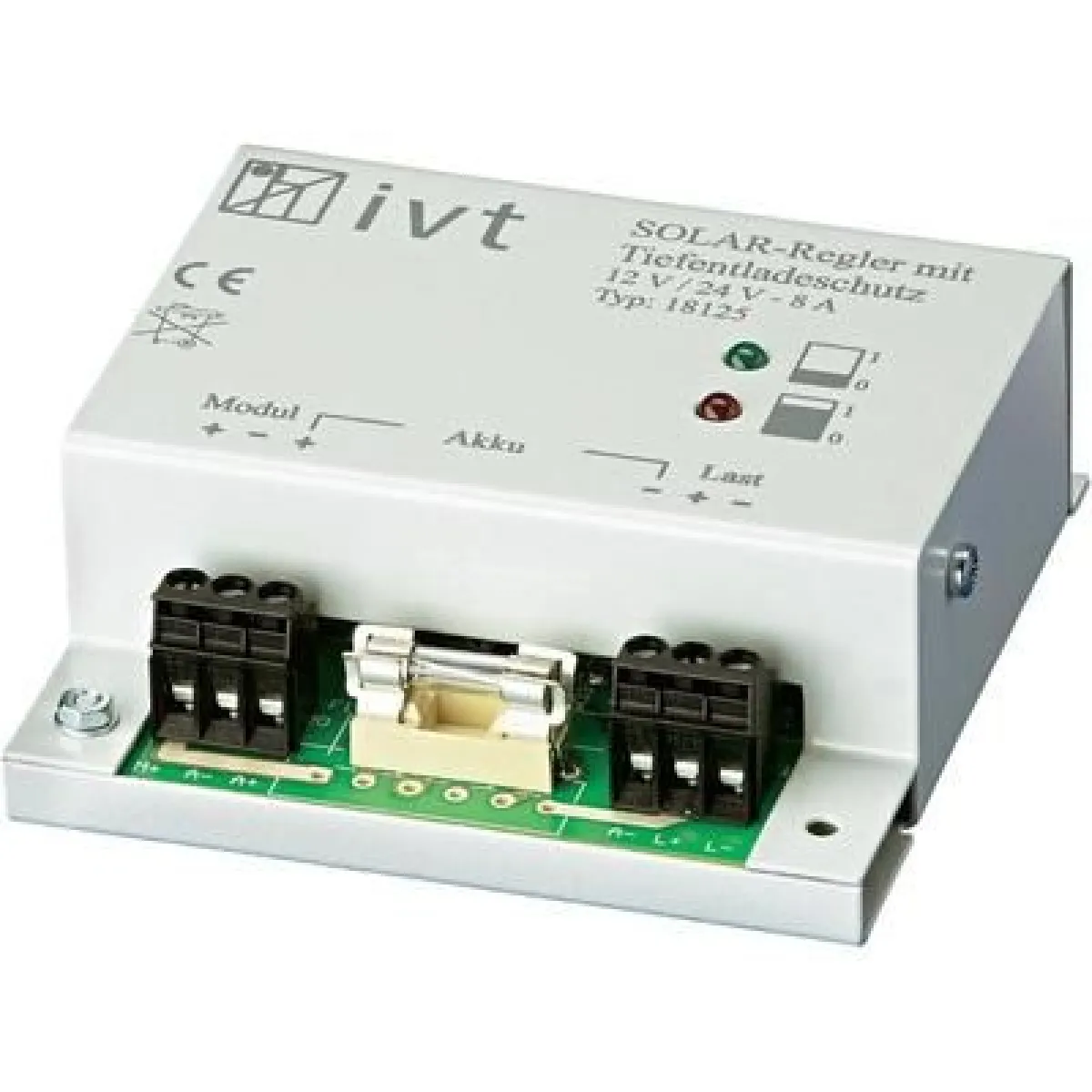 IVT Régulateur Solaire 12/24 V 8A