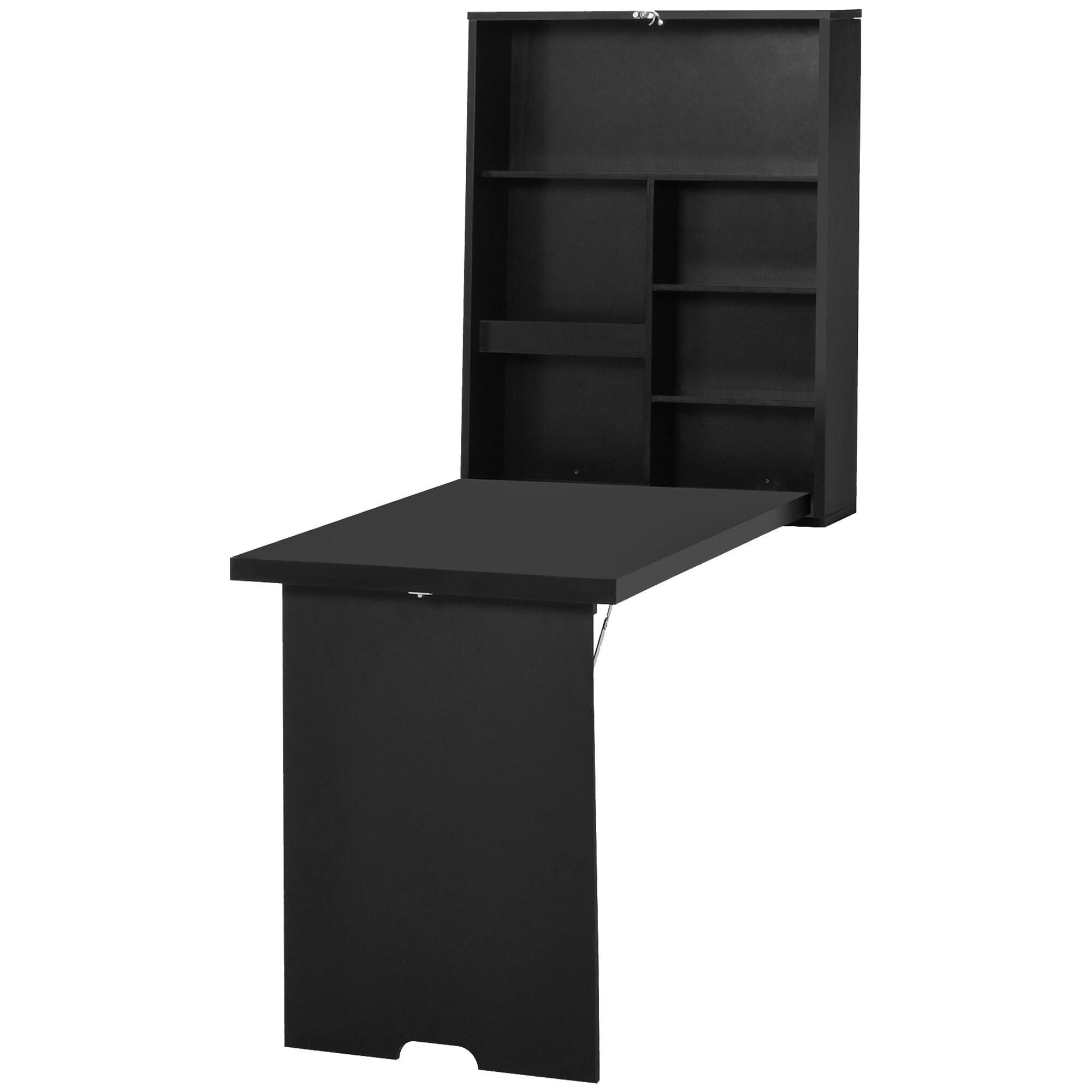 HOMCOM Schreibtisch Mit Tafel schwarz 94,5L x 60B x 147H cm
