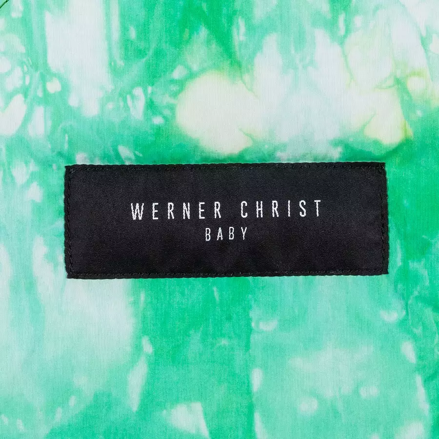 Werner Christ Baby Lammfellfußsack OSLO ICONIC LINE Batik-Grün