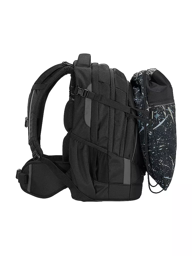 COOCAZOO Turnbeutel REFLECTIVE SPLASH schwarz