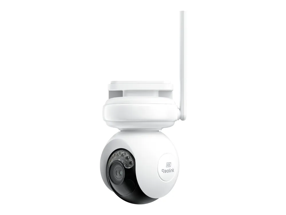 Reolink Altas PT Ultra - Netværksovervågningskamera - panonering / hældningsvinkel - kanontårn - udendørs - vejrbestandig - farve (Dag/nat) - 8 MP - 3840 x 2160 - 4K - fast brændvidde - audio - trådløs - WiFi - 802.11ax, Bluetooth 5.0 - H.264, H.265
