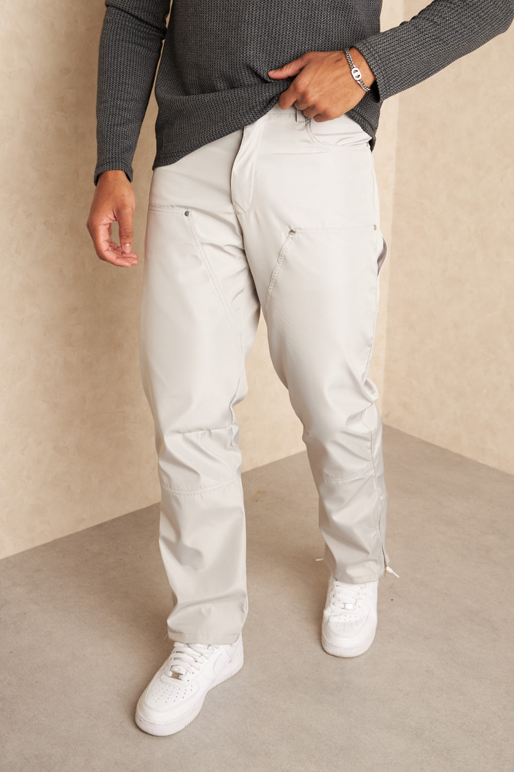 Jogger pant en toile gris