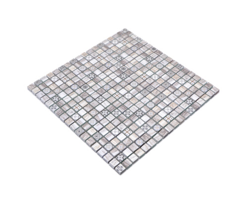 Glasmozaïek XCM RW79 bruin houtlook 30x30 cm