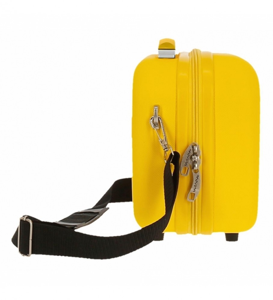 Nécessaire Movom Riga ABS, adaptável, amarela - 29x21x15cm -