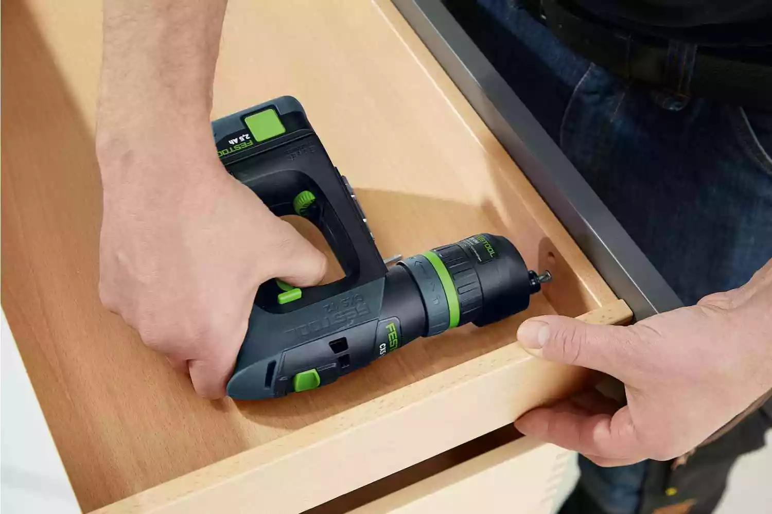 Festool CXS 12 2,5-Set 12V Li-ion Accu-schroefboormachine set (2x 2.5Ah accu) in Systainer