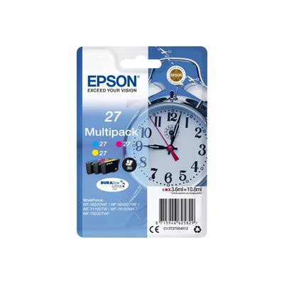 Epson 27 Réveil - Pack de 3 - cyan, magenta, jaune - cartouche d'encre originale