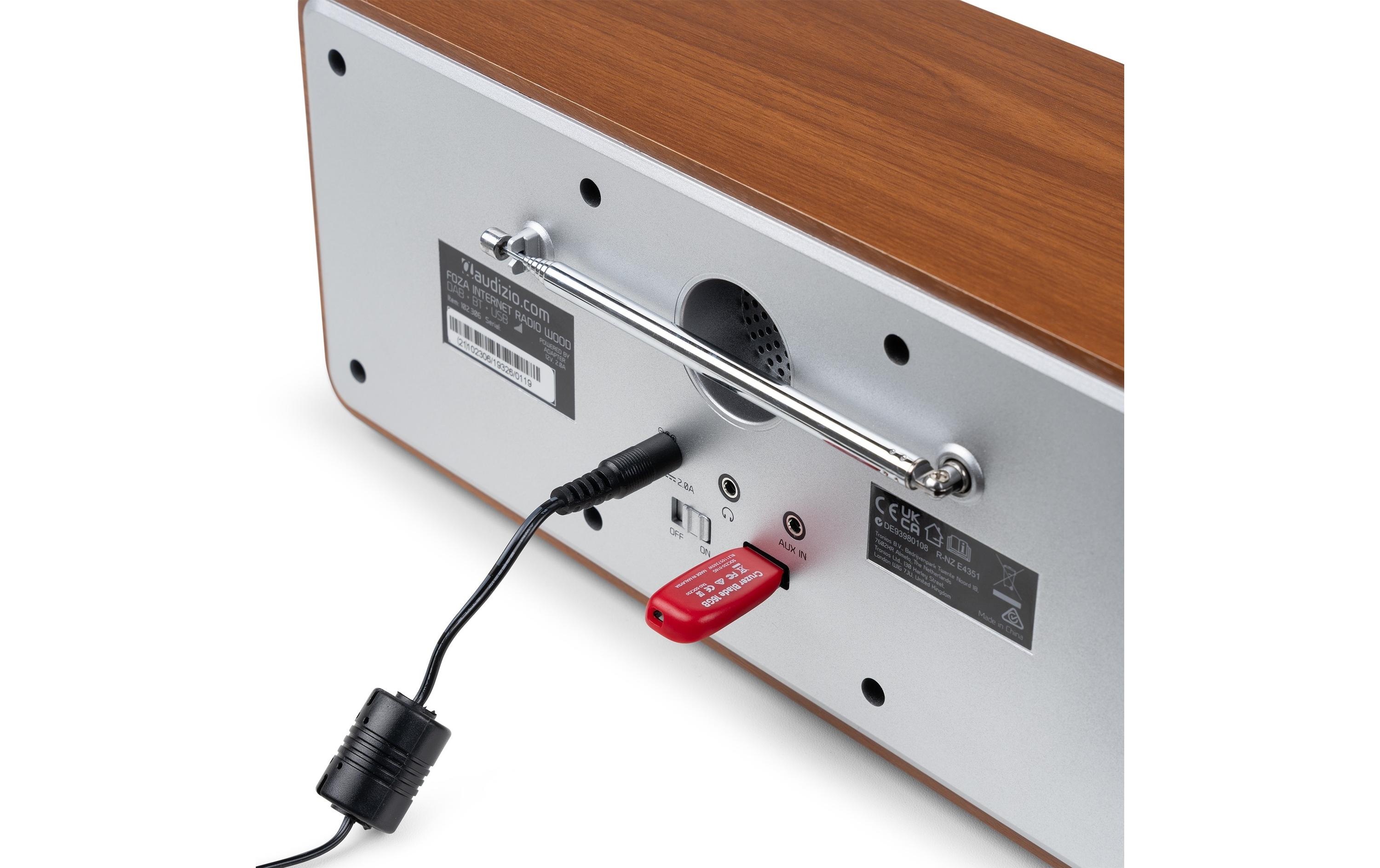 DAB+ Radio Foza Braun/Silber<br>All-in-One-WLAN-Internetradio mit DAB+ und UKW