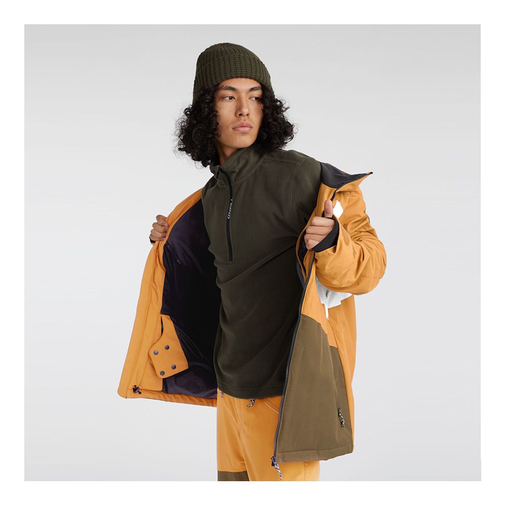 O'Neill JACKSAW - Veste ski Homme rich caramel colour block