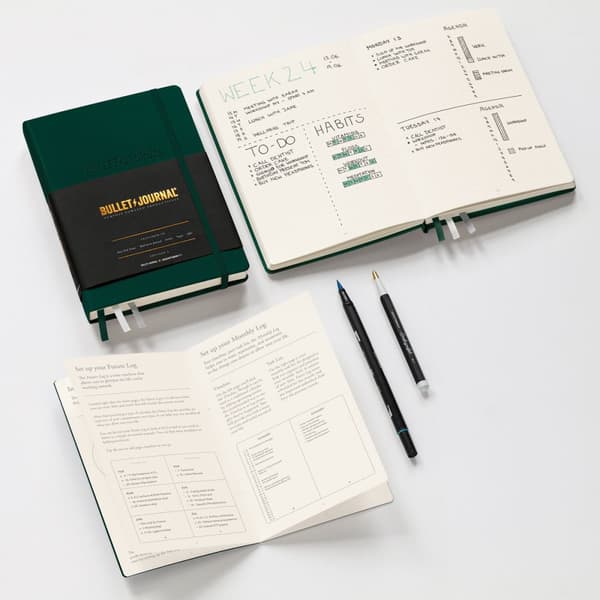 Bullet journal A5 Prikket Skoggrønn Leuchtturm1917