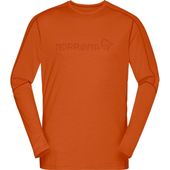 Norrøna Falketind Equaliser Merino Round Neck Langarmshirt Gold Flame Herren