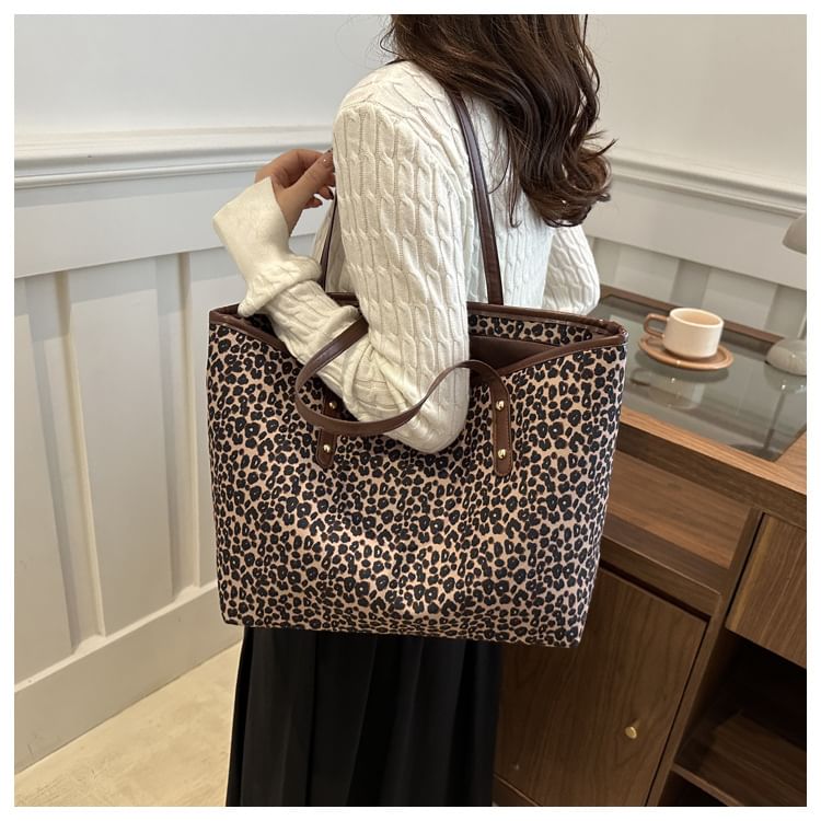 Kleevelind - Luipaardprint Tote Bag