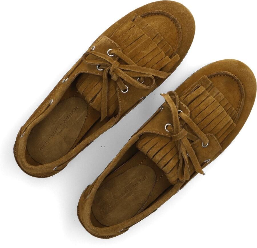 STEFANO LAURAN Loafers Dames Gm02 Maat: 39 Materiaal: Suède Kleur: Camel