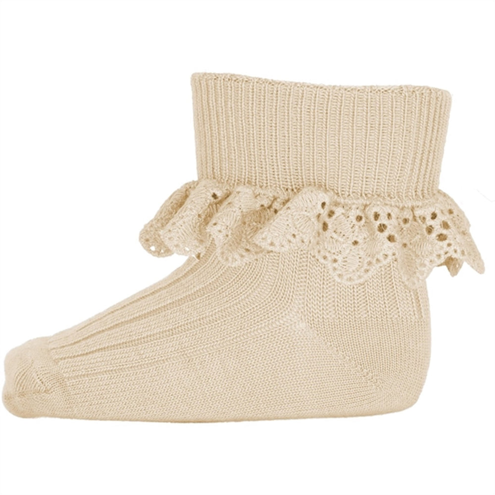 MP 59045 Lea Lace Strømper Ecru - Mp Danmark → Luksusbaby.dk