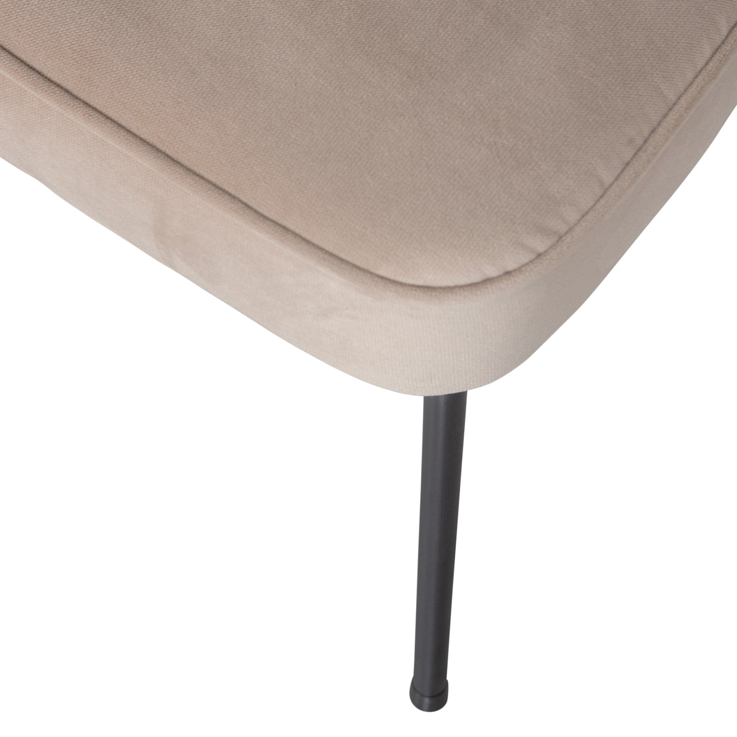 WOOOD Vogue Eetkamerstoel - Fluweel - Taupe