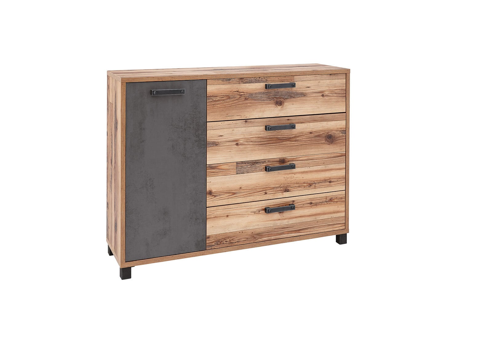 Kommode Dover Grau/Braun 125 x 96 x 38 cm