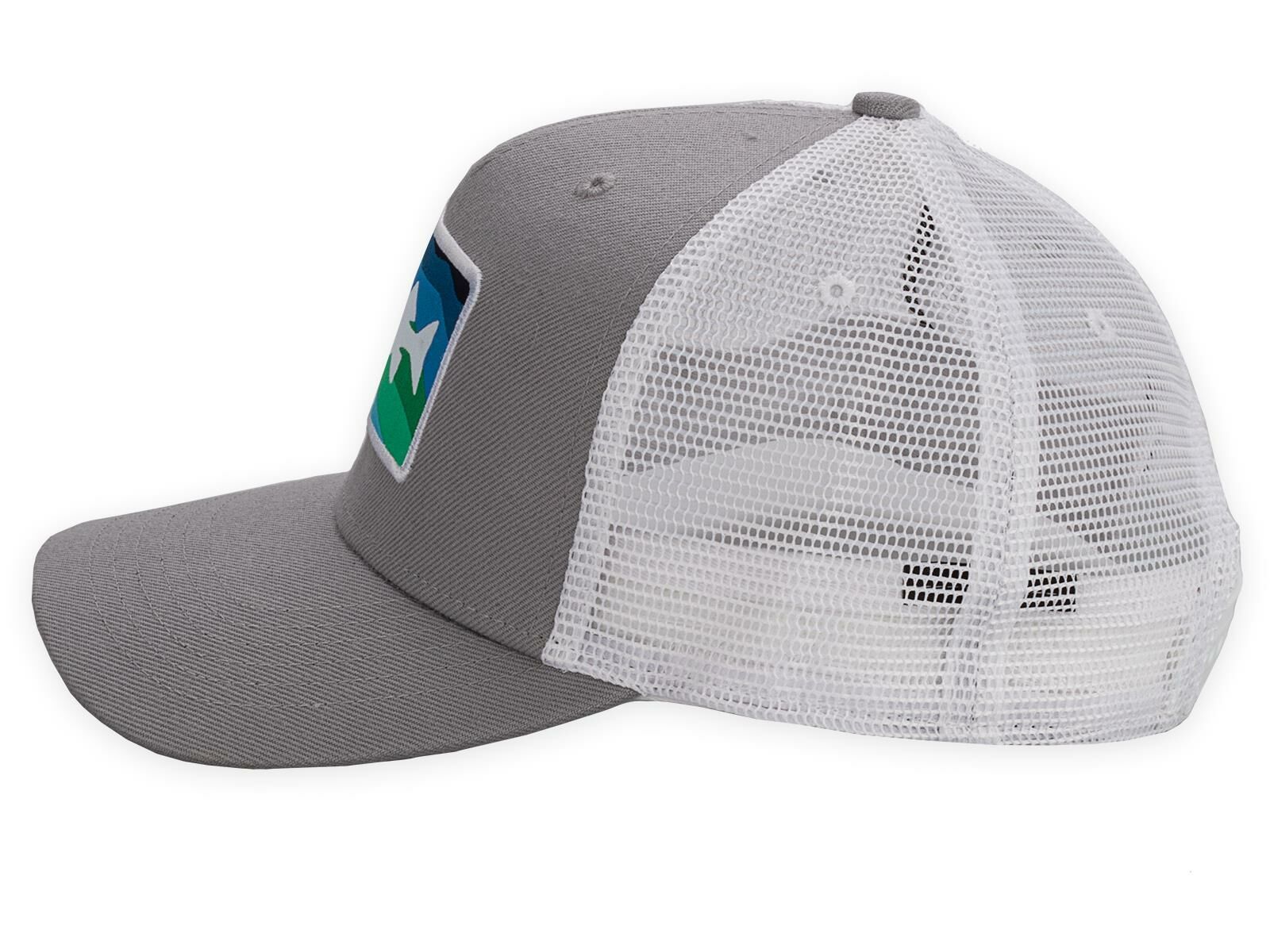 CAMO-Tackle Mesh Baseball Cap (hellgrau/weiß)