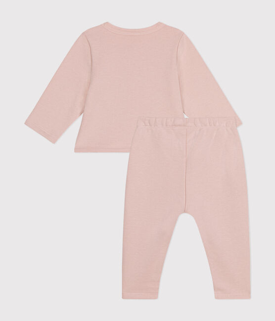 Ensemble cardigan et pantalon en molleton bébé