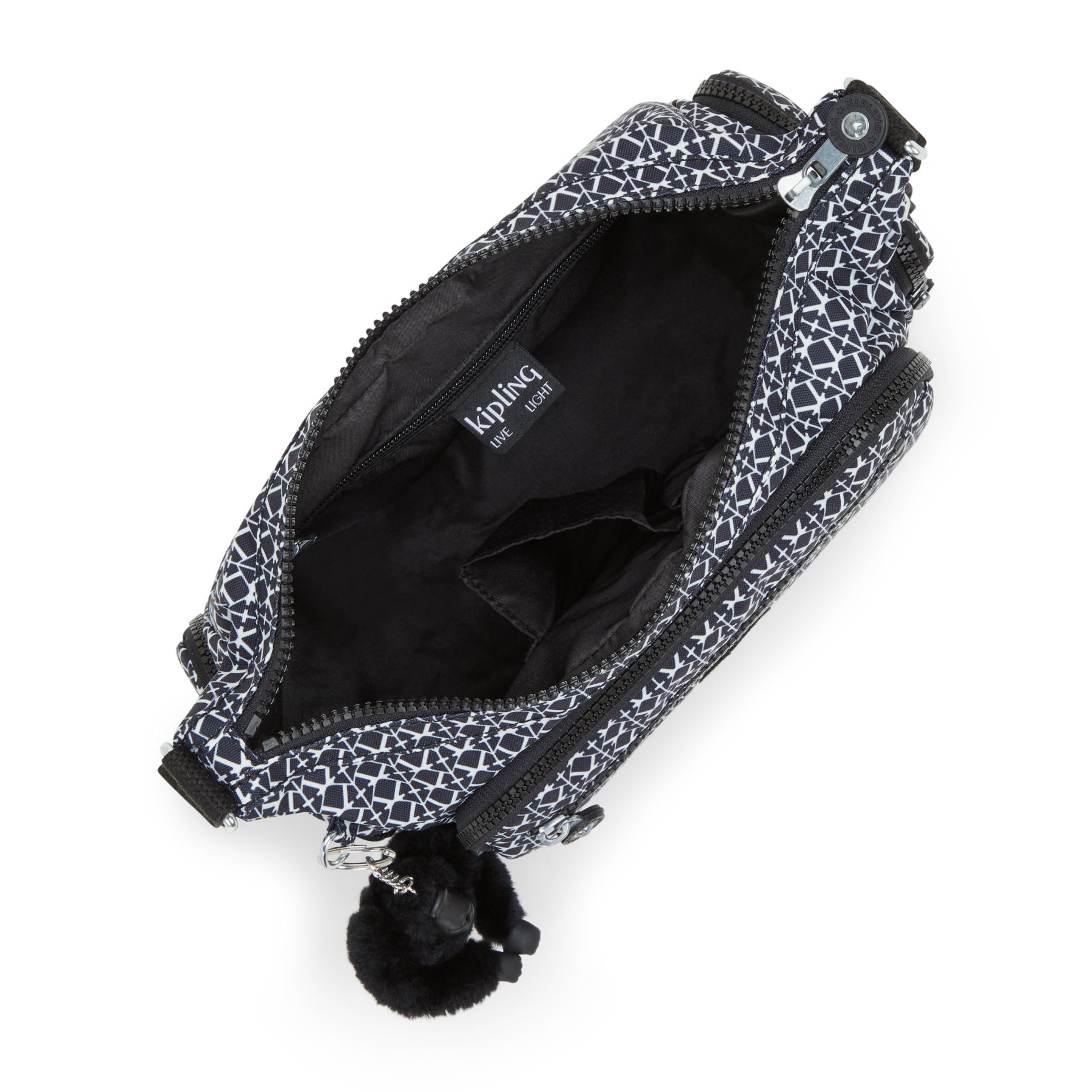 GABBIE S Petit sac bandoulière à compartiments multiples - Signature Print