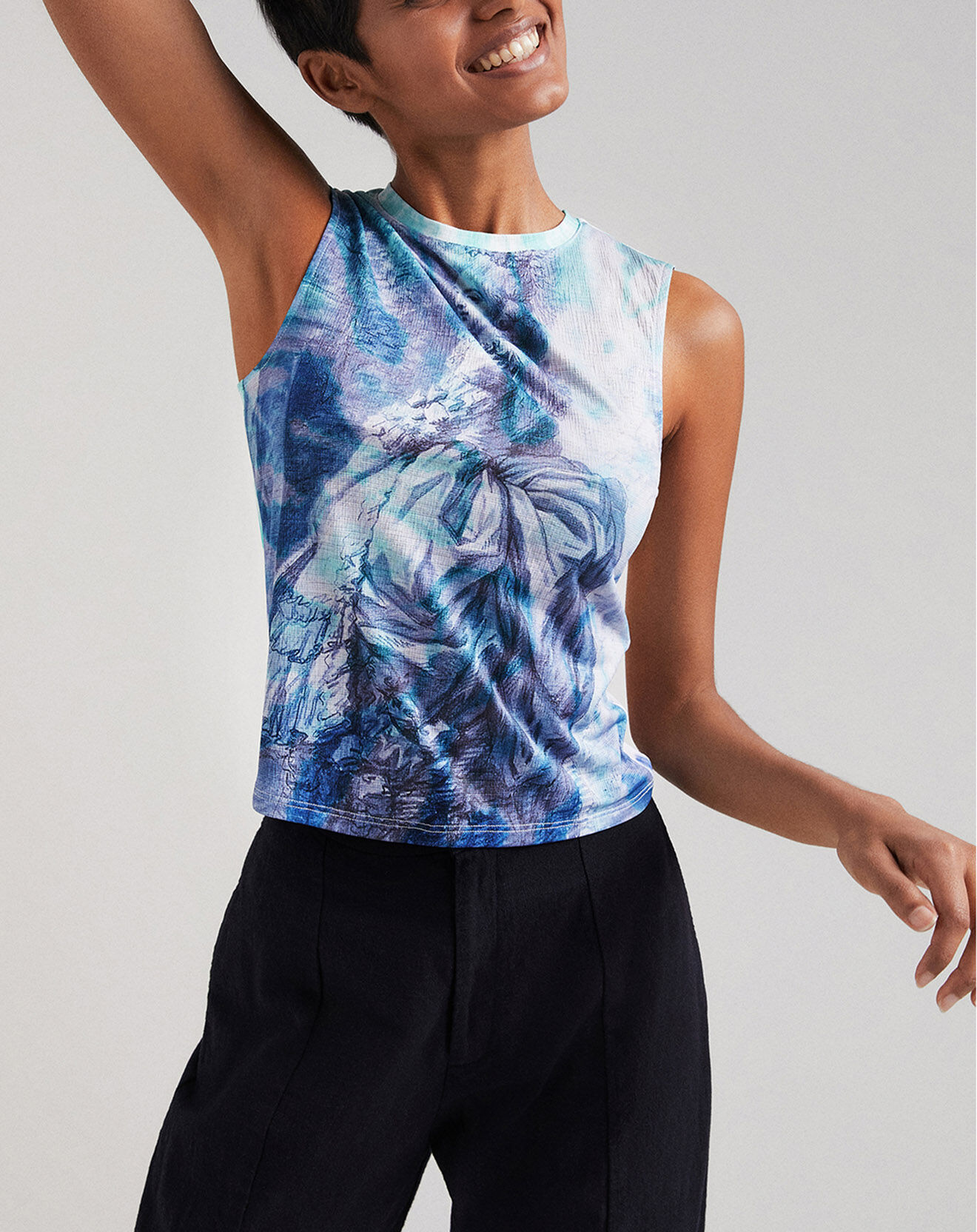 Desigual Top Amalia bleu