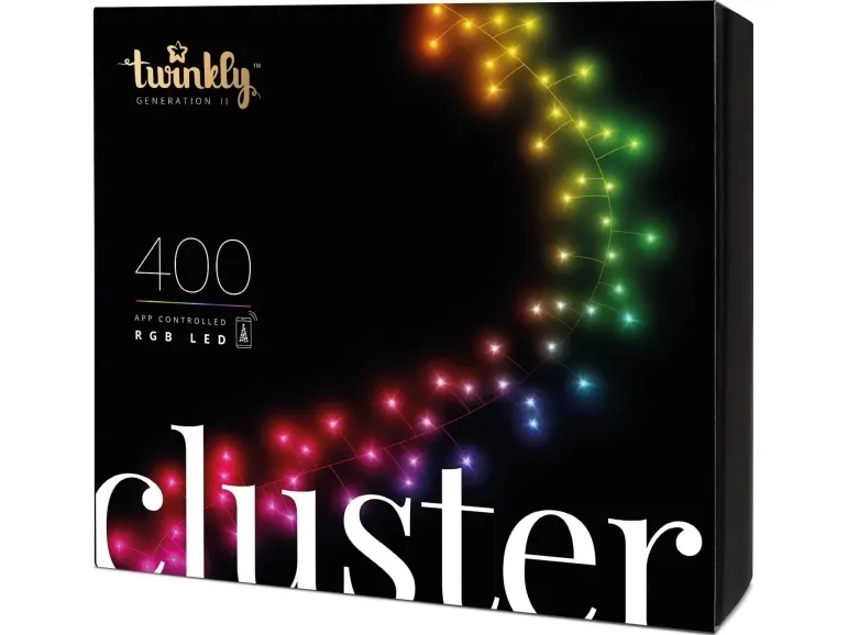Twinkly Cluster 400 LED'er flerfarvet RGB - 6 meter/400 lys