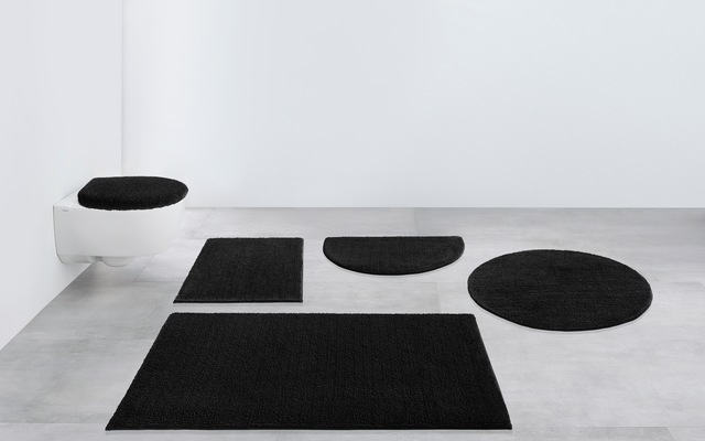 my home Badematte »Vanessa, Badvorleger, Badezimmer Teppich« Höhe 10 mm rutschhemmend beschichtet fussbodenheizungsgeeignet | schnell trocknend | strapazierfähig Badteppich, weiche Haptik, unifarben