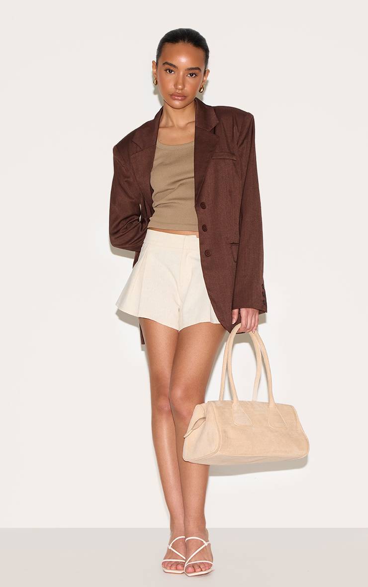 Deep Chocolate Blazer Oversize Petite Taille