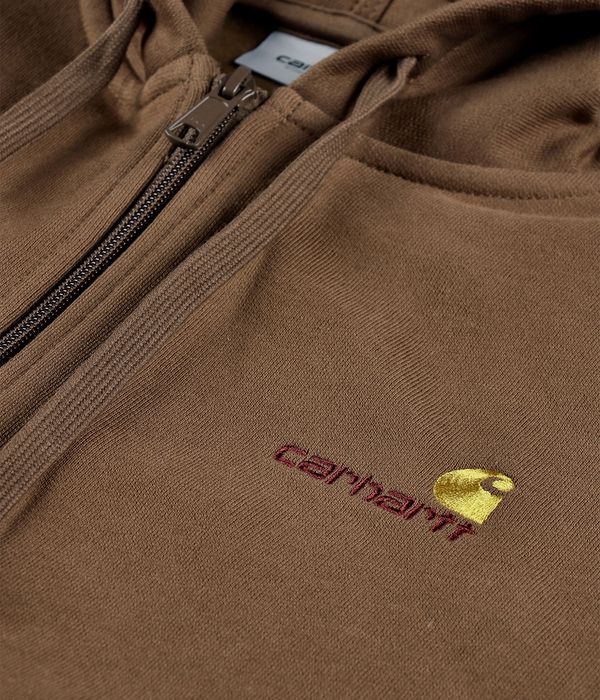 Carhartt WIP American Script Zip-Hoodie (lumber)