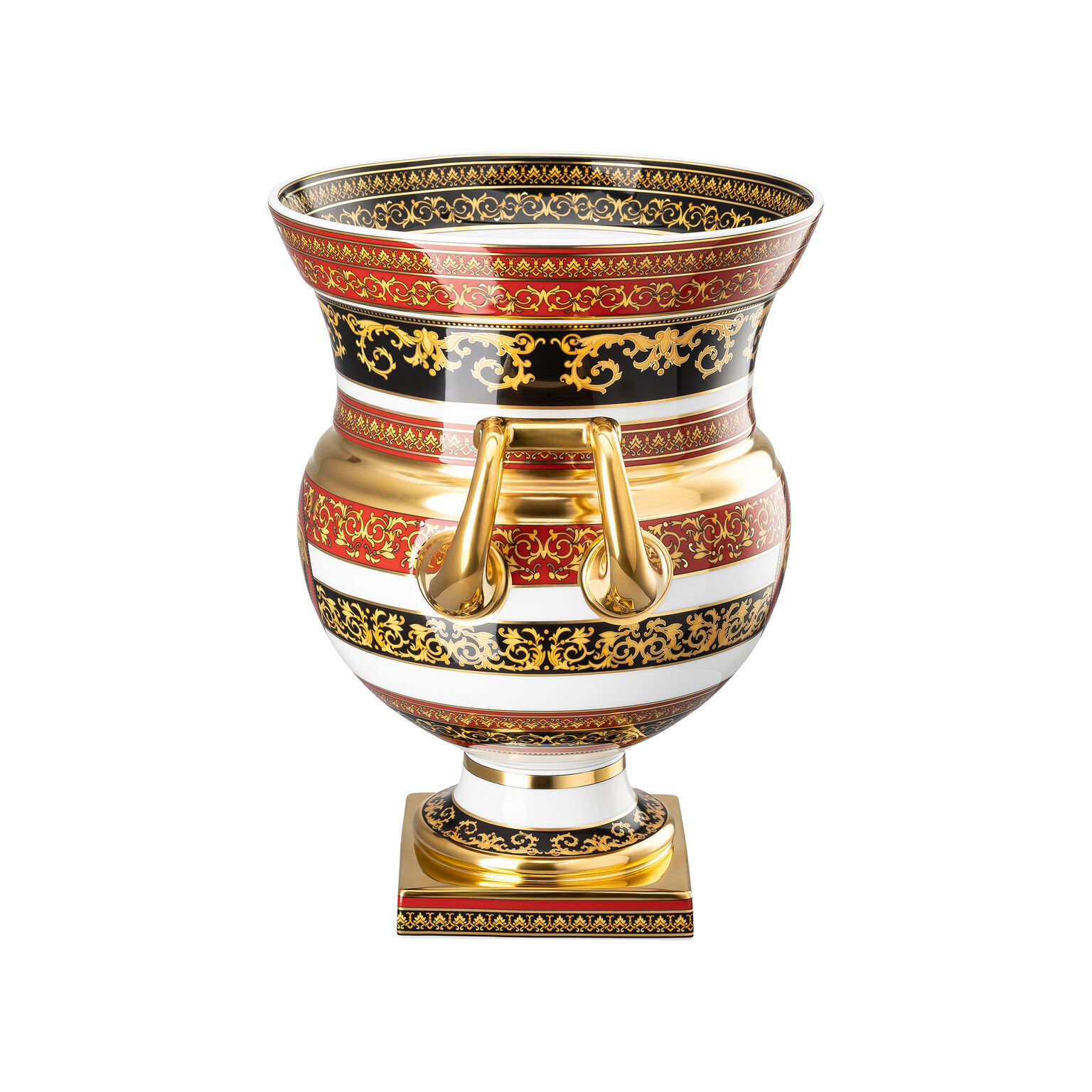 Amphora Medusa Vase auf Fuß 33 cm