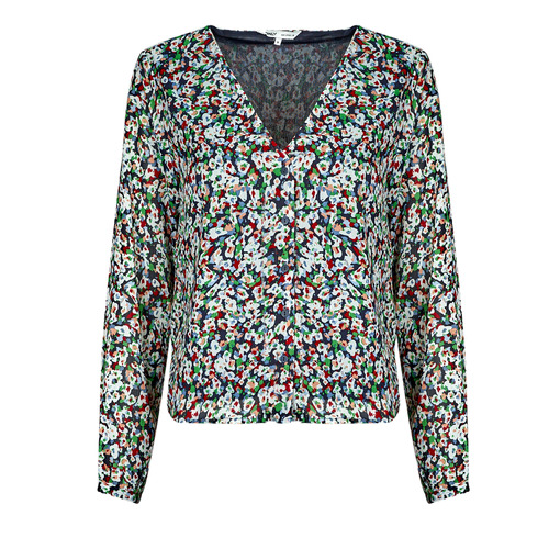 Only - ONLDANIELLE FR L/S V-NECK LUREX TOP PTM - Multicolore