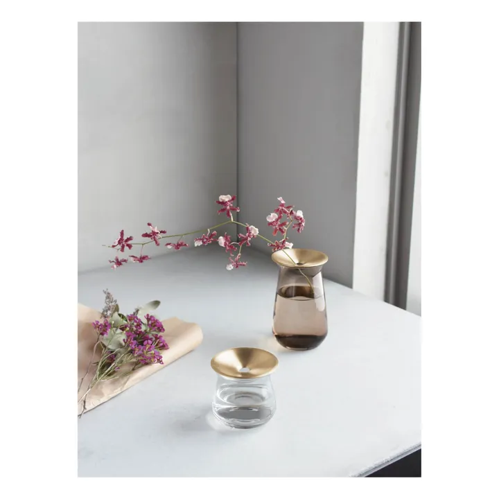 Kinto Vase en verre Luna | Marron