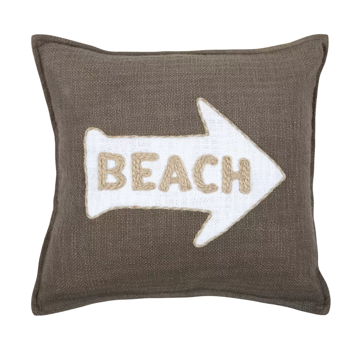 Coussin carré coton (40 x 40 cm) Arcachon Taupe