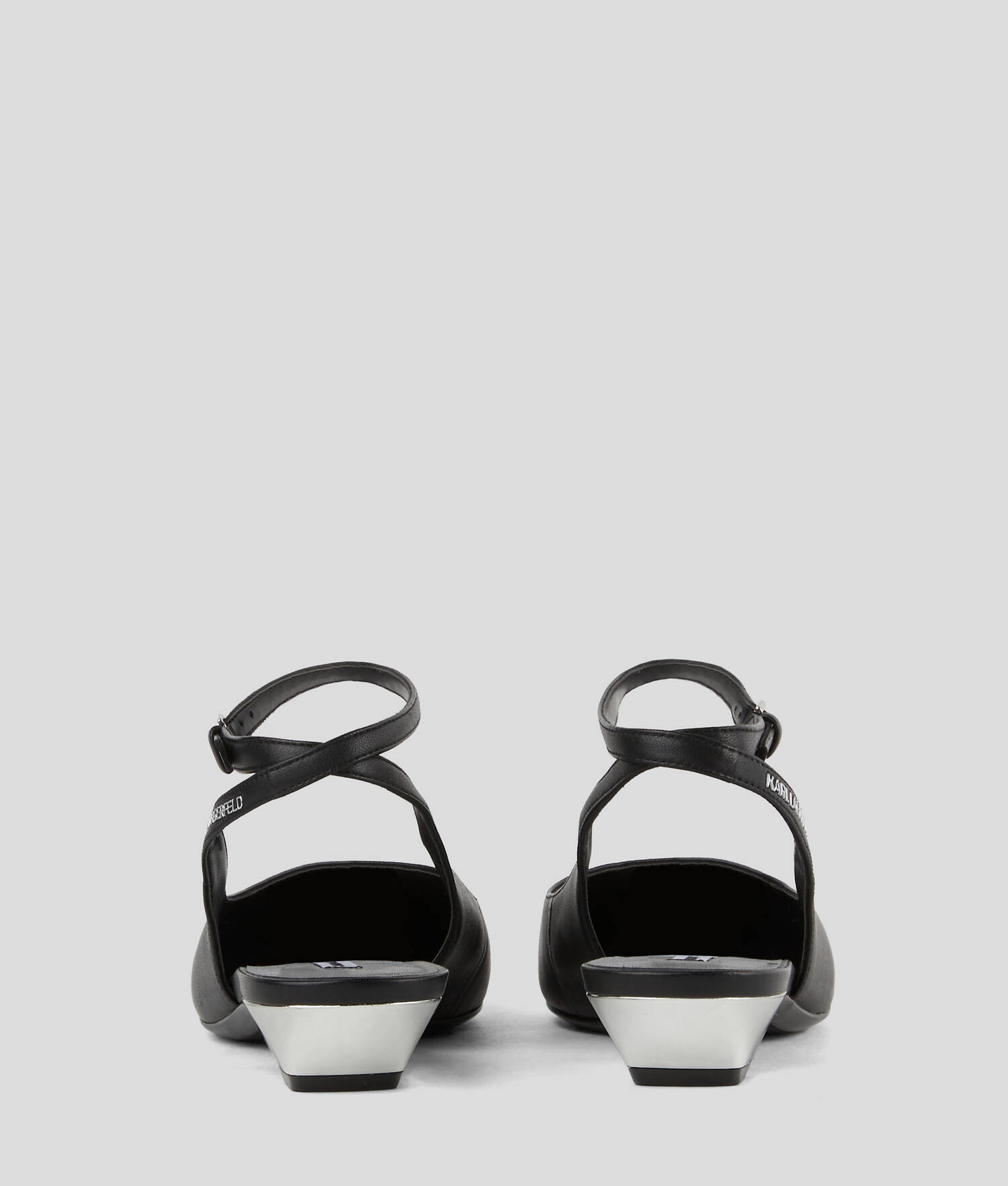 ESCAPINS PLATS À BRIDE DE CHEVILLE MILLIE - Noir