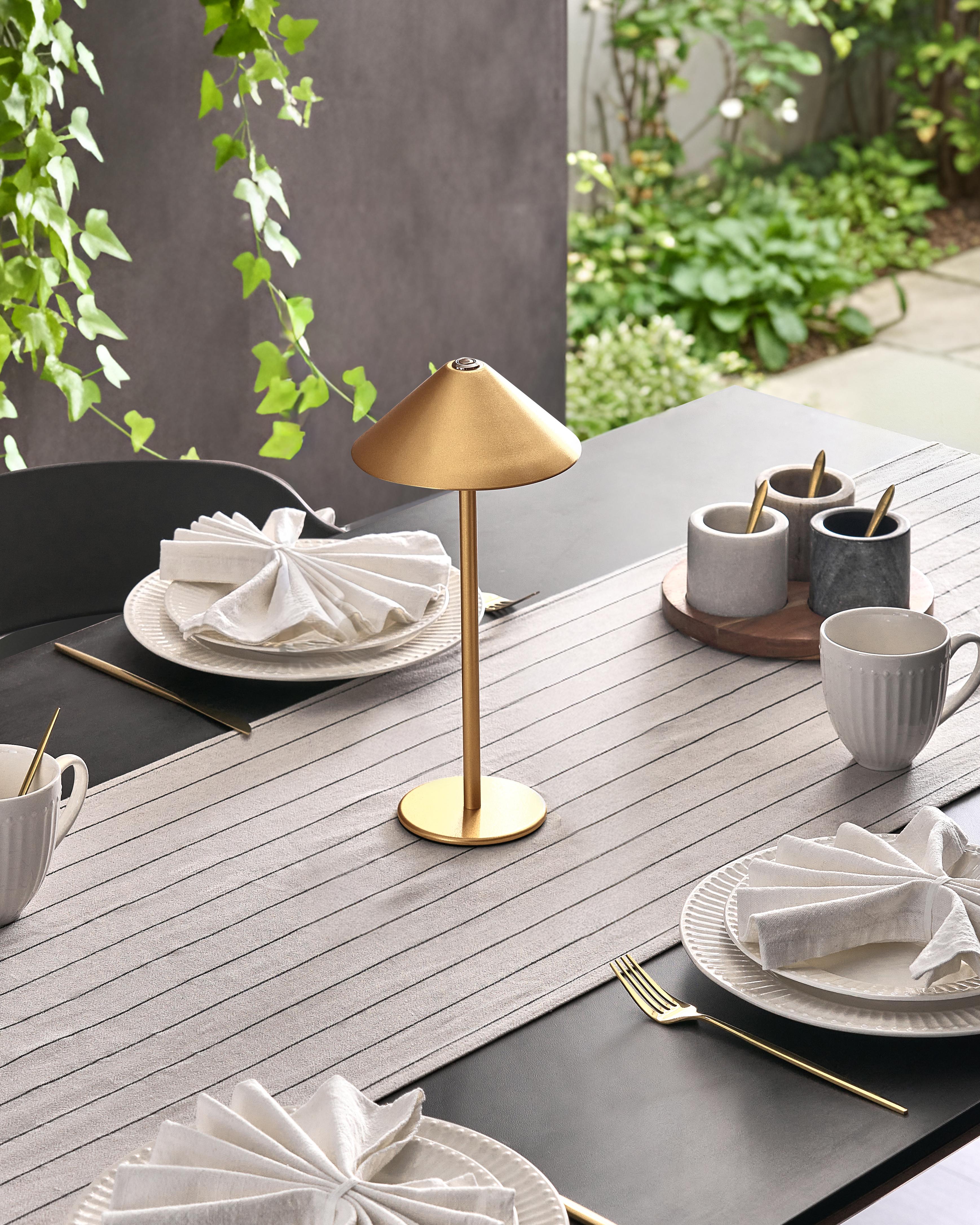 LED draadloze tafellamp MODJO met dimmer Metaal Goud