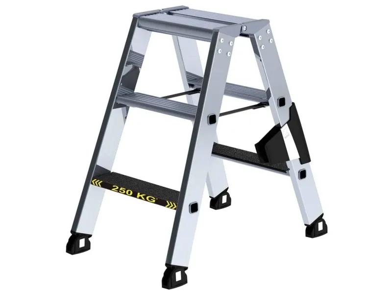 MUNK Günzburger Steigtechnik 43803 Aluminium Stufen-Stehleiter Arbejdshøjde (max.): 2.25 m