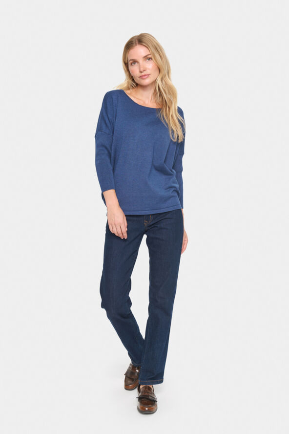 Saint Tropez A2561, MilaSZ R-Neck Pullover Titan melange