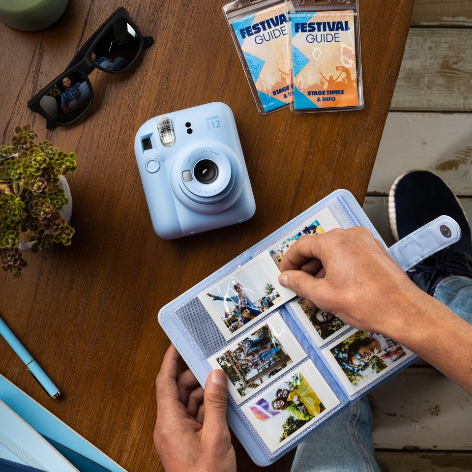 Fuji - Instax Mini 12 Instant Camera - Pastel Blue