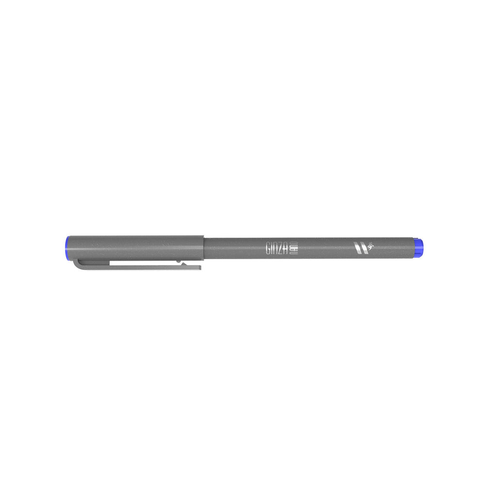 Marcador Ginza Nano Brush Pen Azul Safira