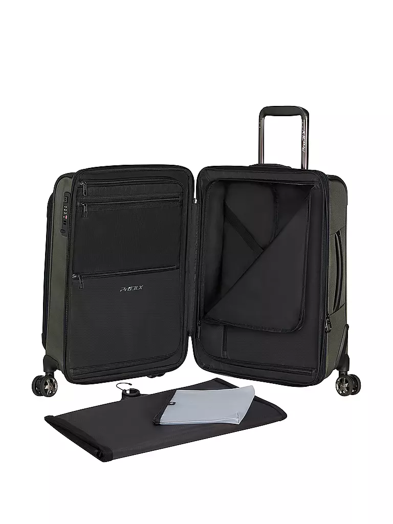 SAMSONITE Trolley PRO-DLX 6 55cm erweiterbar Green olive