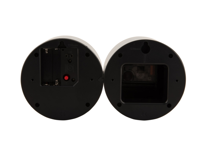 Wall Clock Duo Cuckoo Plated KA5789CH Chrome plated