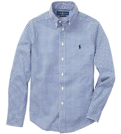 Polo Ralph Lauren Skjorte - Core Replen - Blå/Hvidternet