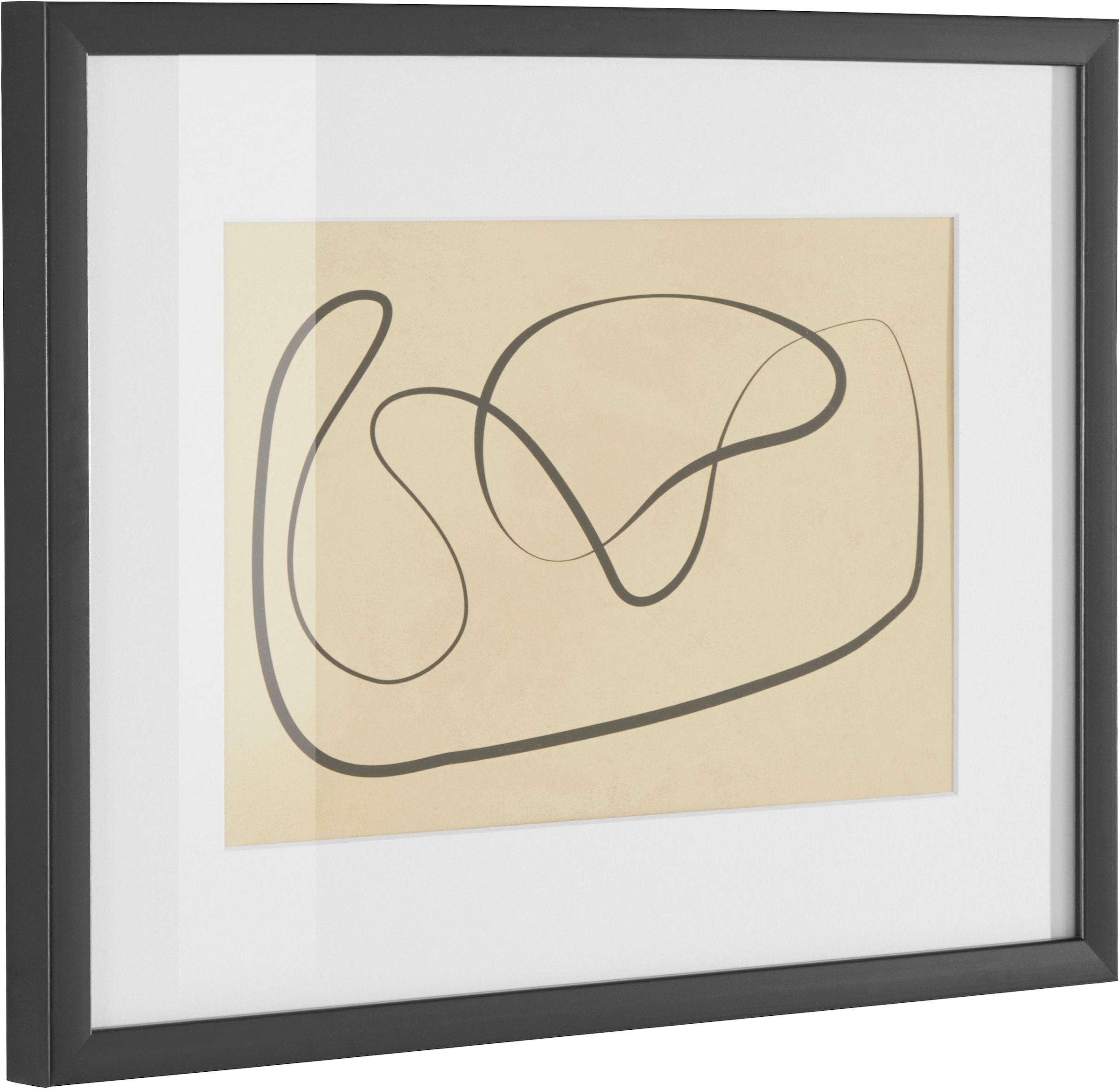 LeGer Home by Lena Gercke Bild »Abstract« Abstrakt 1 Stk. tlg. Poster, beige, gerahmt, minimalistisch