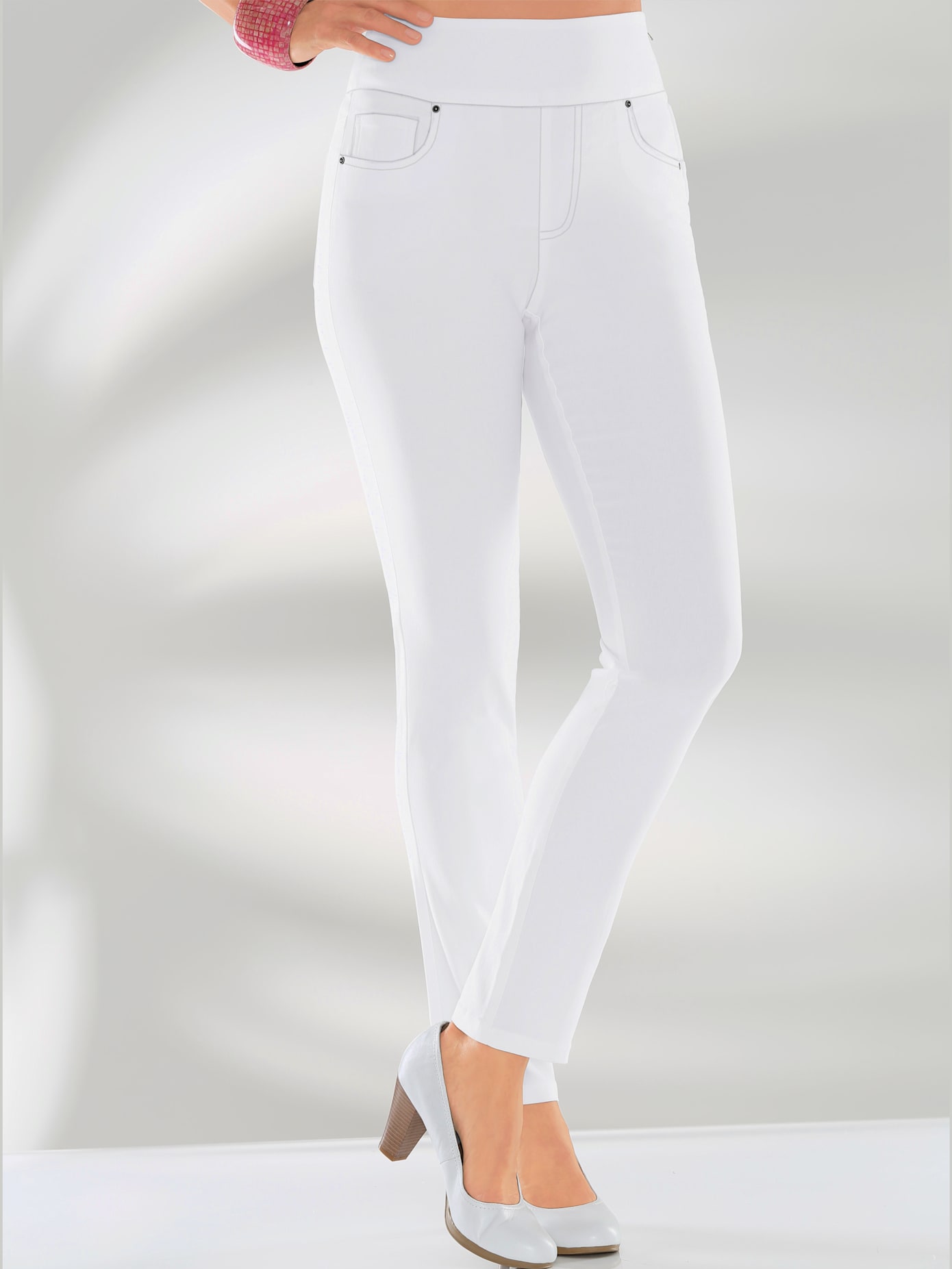 Pantalon ceinture haute affinante à glissière