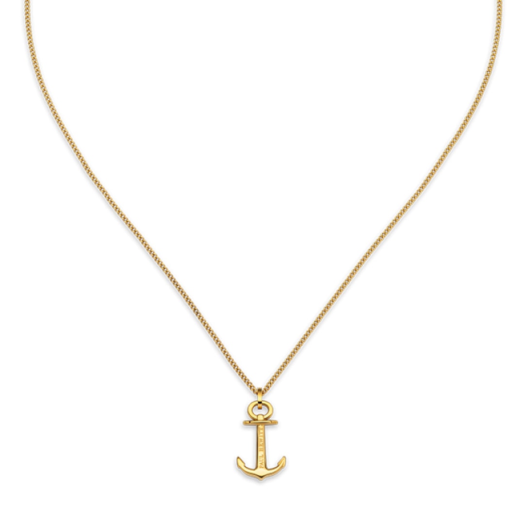 Paul Hewitt Halskette Anchor Marinium Ocean Steel Goldig